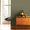 2948-28009 Aya Green Floral Wallpaper from A-Street Prints Scandinavian Theme Non Woven Flowers Made in Sweden