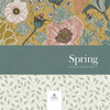 2948-33002 Anemone Mustard Floral Wallpaper from A-Street Prints Scandinavian Theme Non Woven Flowers Made in Sweden