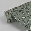 2948-33020 Posey Green Vines Wallpaper from A-Street Prints Scandinavian Theme Non Woven Leaves Made in Sweden