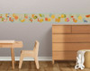 GB90111g8 Grace & Gardenia Fruit Alphabet Peel and Stick Wallpaper Border 8 in Height x 15ft Long, Cream Blue Orange Yellow Green