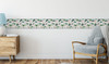 GB50042g8 Cranes and Grasshoppers Peel and Stick Wallpaper Border 8 in Height x 15ft Long Gray Green Pink