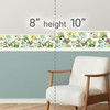 GB20021g8 Butterflies and Tropical Plants Peel and Stick Wallpaper Border 8 in Height x 15ft Long Green Yellow Blue