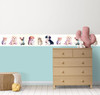 GB30021g8 Kittens & Puppies Peel and Stick Wallpaper Border 8" In Heigh x 18ft Long, Beige Blue Orange Cream