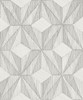 2908-87102 Paragon Silver Geometric Wallpaper Modern Style Unpasted Non Woven Material Alchemy Collection from A-Street Prints by Brewster
