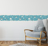 GB90170 Grace & Gardenia Playful Penguins Peel and Stick Wallpaper Border 10in Height x 15ft Long, Blue Beige Orange