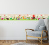 GB90160g8 Colorful Dinosaurs Peel and Stick Wallpaper Border 8in Height x 15ft Green Beige Orange Red by Grace & Gardenia Designs