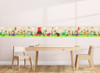 GB90160g8 Grace & Gardenia Colorful Dinosaurs Peel and Stick Wallpaper Border 8 in Height x 15ft Long, Green Beige Orange Red