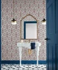 York Wallcoverings Grandmillennial GR5982 Vintage Blooms Wallpaper Red