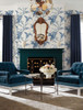 York Wallcoverings Grandmillennial GR5994 Enchanted Fern Wallpaper Blue