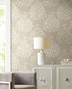 York Wallcoverings Modern Nature 2nd Edition OS4253 Tender Wallpaper Pearl Taupe