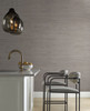 York Wallcoverings Modern Nature 2nd Edition OS4322 Metallic Jute Wallpaper Silver Taupe Gray