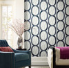 York Wallcoverings Modern Nature 2nd Edition OS4215 Interlock Wallpaper Navy