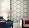 York Wallcoverings Modern Nature 2nd Edition OS4212 Interlock Wallpaper Dark Taupe