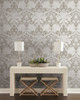 York Wallcoverings Damask Resource Library DM4952 French Artichoke Dam Wallpaper Beige