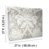 York Wallcoverings Damask Resource Library DM4952 French Artichoke Dam Wallpaper Beige