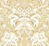 York Wallcoverings Damask Resource Library DM4953 French Artichoke Dam Wallpaper Yellow