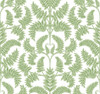 York Wallcoverings Damask Resource Library DM4961 Royal Fern Damask Wallpaper Green