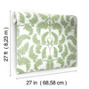 York Wallcoverings Damask Resource Library DM4961 Royal Fern Damask Wallpaper Green