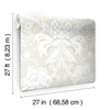 York Wallcoverings Damask Resource Library DM4956 French Artichoke Dam Wallpaper Beige Gold