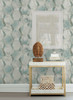 York Wallcoverings Modern Nature 2nd Edition OS4282 Earthbound Wallpaper Turquoise