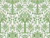 York Wallcoverings Damask Resource Library DM5011 Palmetto Palm Damask Wallpaper Green