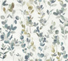 York Wallcoverings Modern Nature 2nd Edition OS4313 Joyful Eucalyptus Wallpaper Turquoise