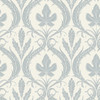 York Wallcoverings Damask Resource Library DM4922 Adirondack Damask Wallpaper Blue Beige