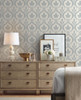 York Wallcoverings Damask Resource Library DM4922 Adirondack Damask Wallpaper Blue Beige