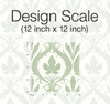 York Wallcoverings Damask Resource Library DM4921 Adirondack Damask Wallpaper Green White