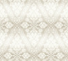York Wallcoverings Damask Resource Library DM4933 Tudor Diamond Damask Wallpaper Off White