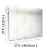 York Wallcoverings Grandmillennial GR5942 Evening Star Wallpaper Pearl