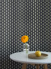 York Wallcoverings Grandmillennial GR5965 Leaf Pendant Wallpaper Black
