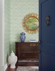 York Wallcoverings Grandmillennial GR5972 Boxwood Garden Wallpaper Green