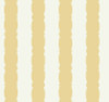 York Wallcoverings Grandmillennial GR6016 Scalloped Stripe Wallpaper Yellow