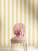 York Wallcoverings Grandmillennial GR6016 Scalloped Stripe Wallpaper Yellow