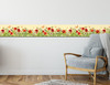 GB40020 Grace & Gardenia Wildflower Bloom Peel and Stick Wallpaper Border 10in Height x 15ft Long,Yellow Green Red