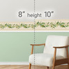 GB50140 Grace & Gardenia Olive Branch Peel and Stick Wallpaper Border 10in Height x 15ft Long, Beige Green Brown