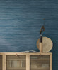 York Wallcoverings PSW1136RL Premium Peel + Stick Coastal Bahia Grass Wallpaper Navy