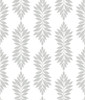 York Wallcoverings Water's Edge Resource Library CV4428 Broadsands Botanica Wallpaper Light Gray