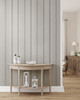 York Wallcoverings PSW1133RL York Premium Peel + Stick Coastal French Linen Stripe Wallpaper Gray