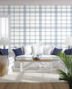 York Wallcoverings Water's Edge Resource Library CV4468 Charter Plaid Wallpaper Blue