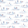 York Wallcoverings Water's Edge Resource Library CV4461 Full Sails Wallpaper Blue/Red