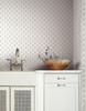 York Wallcoverings Water's Edge Resource Library CV4458 French Scallop Wallpaper Off White