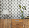 York Wallcoverings Water's Edge Resource Library CV4457 French Scallop Wallpaper Gray