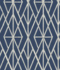 York Wallcoverings Water's Edge Resource Library CV4449 Riviera Bamboo Trellis Wallpaper Navy