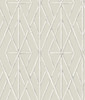 York Wallcoverings Water's Edge Resource Library CV4450 Riviera Bamboo Trellis Wallpaper Cream