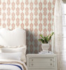 York Wallcoverings Water's Edge Resource Library CV4426 Broadsands Botanica Wallpaper Coral