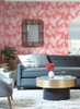 York Wallcoverings Water's Edge Resource Library CV4407 King Palm Silhouette Wallpaper Coral