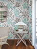 York Wallcoverings Water's Edge Resource Library CV4406 Marine Garden Wallpaper Blue/Brown