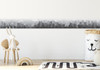 GB90150g8 Grace & Gardenia City Skyline Peel and Stick Wallpaper Border 8 in Height x 15ft Long, Black Gray Off White